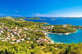 Udsigt til Kornati National Park i Dalmatien, Kroatien