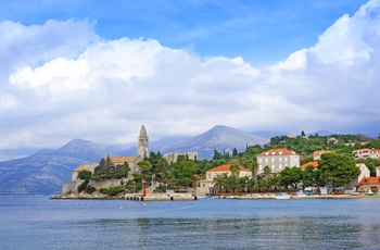 Øen Lupod der kan nås fra Dubrovnik, Dalmatien i Kroatien