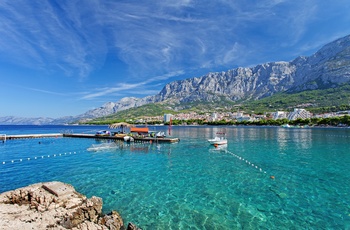 Kyststrækningen langs Makarska Riviera, Dalmatien i Kroatien