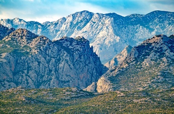 Velebit-bjergene med Paklenica nationalpark i Dalmatien, Kroatien