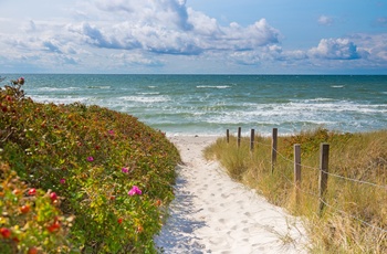Ristinge strand på Langeland, Danmark