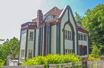 Ernst Behrens hus i kunstnerkolonien på Mathildenhöhe - Midttyskland