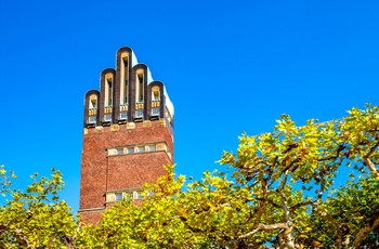 Wedding Tower - Darmstadts vartegn i kunstnerkolonien på Mathildenhöhe - Midttyskland