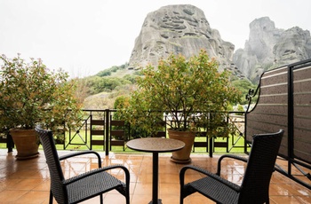 Dellas Boutique Hotel i Kalabaka - Terrasse