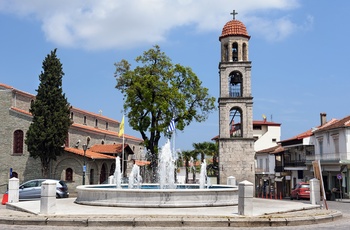 Den centrale plads i Litochoro - Gækenland