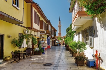 Den gamle bydel Kaleiçi i Antalya - Tyrkiet