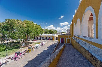 Den gule by Izamal på Yucatán-halvøen - Mexico