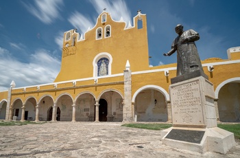 Den gule by Izamal på Yucatán-halvøen - Mexico