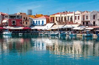 Stemning i den venetianske havn i Rethymnon på Kreta