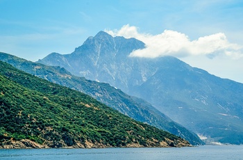 Det hellige Athos-bjerg på Halkidiki - Grækenland