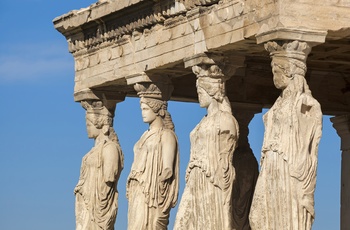 Detaljer fra Parthenon-templet i Athen - Grækenland