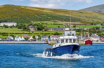 Båd fra havnebyen Dingle på Dingle-halvøen - Irland
