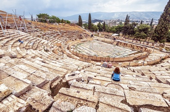 Dionysus teateret for foden af Akropolis i Athen - Grækenland