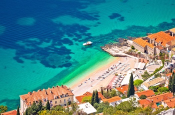 Banje stranden i Dubrovnik, Dalmatien i Kroatien