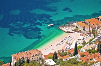 Banje stranden i Dubrovnik, Dalmatien i Kroatien