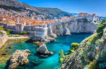 Udsigt til Dubrovnik, Dalmatien i Kroatien