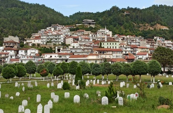 Landsbyen Echinos i Pomakochoria regionen - Grækenland