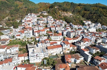 Landsbyen Echinos i Pomakochoria regionen - Grækenland