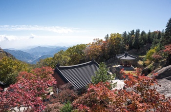 Efterår i Jirisan National Park - Sydkorea