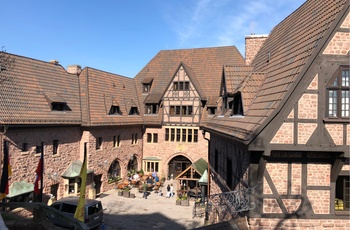 Wartburg Slot i Eisenach i Thüringen, Tyskland