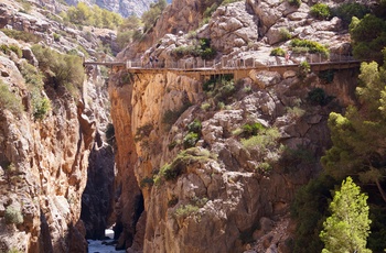 El Caminito del Rey eller The King's Little Path - en vandretur i kløften El Chorro - Andalusien