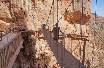 El Caminito del Rey eller The King's Little Path - en vandretur i kløften El Chorro - Andalusien