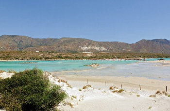 Solsenge på Elafonissi stranden på Kreta - Grækenland