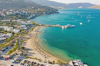 Den elegante badeby Elounda på Kreta