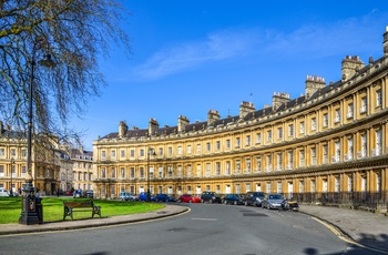 England, Bath - den berømte Circus Building fra 1750'erne