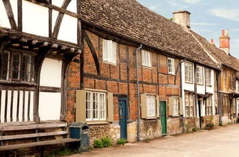 England, Cotswolds - gamle huse i Lacock Village