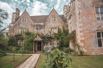 England, Cotswolds, Lechlade - facaden af William Morris' sommerhus Kelmscott Manor