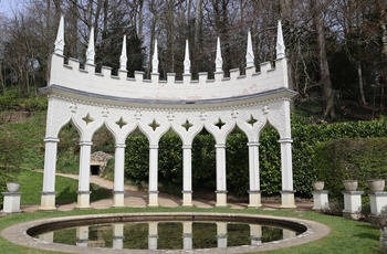 England, Cotswolds, Painswick - haven Rococo garden udenfor Painswick