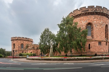 England, Cumbria, Carlisle - Carlisle Citadel med det gamle domhus