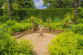 England, Gloucestershire, Cotswolds - parti af haven på Hidcote Garden 