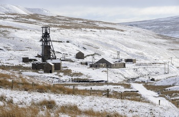 England, North Pennines - den nedlagte Groverake flusspat mine