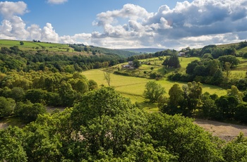 England, North Pennines -The South Tyne Trail løber langs langs River South Tyne til Haltwhistle