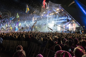 England, Somerset - Glastonbury Musik Festival for fuld udblæsning