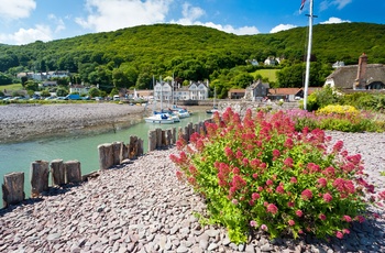 England, Somerset - Porlock Weir set fra havne indløbet
