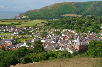 England, Somerset - Porlock by set fra oven (Foto Neville Stanikk by Exmoor NP)