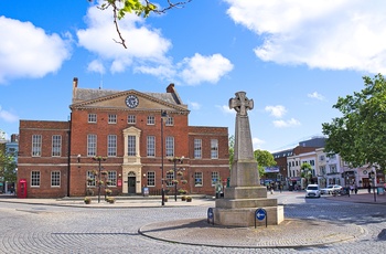 England, Somerset - den centrale plads kendt som Parade i Taunton