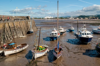 England, Somerset - molen ved Minehead når der er ebbe