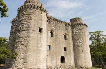 England, Somerset - ruinerne af Nunney Castle i Nunney