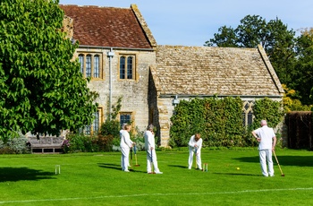 England, Somerset - så spilles der croket i sommersolen ved Lytes Cary Manor (Foto - Visit Somerset)