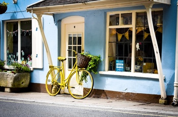 England, Somerset - sød butik i byen Cheddar