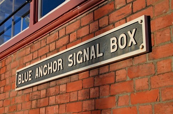 England, Somerset - signalbox ved Blue Anchor på West Somerset Railway