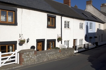 England, Somerset - smukke huse i Watchet