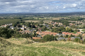 England, Somerset - udsigt fra Ham Hill over byen Stoke-sub-Hamdon