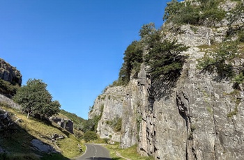 England, Somerset - vejen gennem Cheddar Gorge