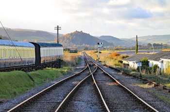 England, Somerset - vigespor for passage af tog ved Blue Anchor på West Somerset Railway