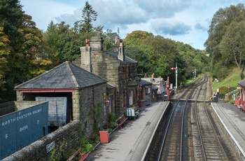 England, Yorkshire - Goathland Railway Station på North Yorkshire Moors Railway